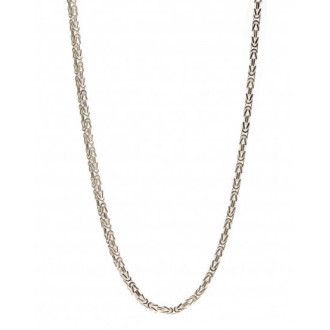 Zilveren koningsketting | Goedkope koningsketting | Byzantine ketting