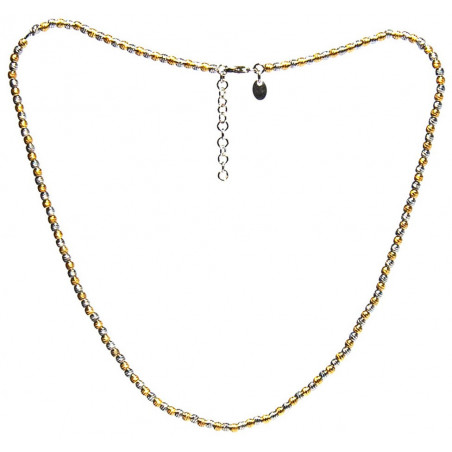 Bi-color diamond cut ketting | Surinaamse balletjes ketting