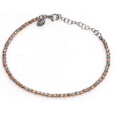 Rosé gouden ketting met balletjes | Zilveren ketting