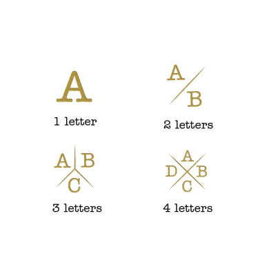 Oorbellen met een letter | Goedkope gouden initiaal oorbellen