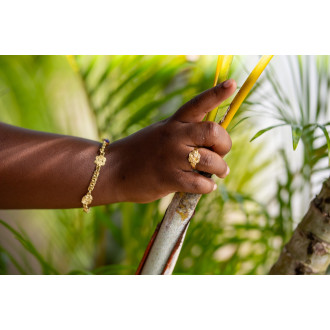 Gouden Surinaamse ring | Mattenklopper goud | mattenklopper ring goud 2