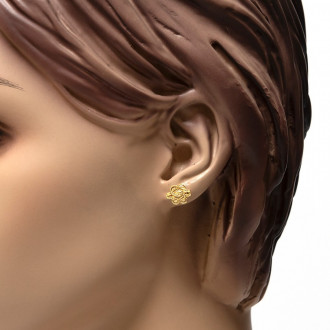 Mattenklopper oorbellen | Mattenklopper oorbel goud | Gouden Surinaamse oorbellen 2