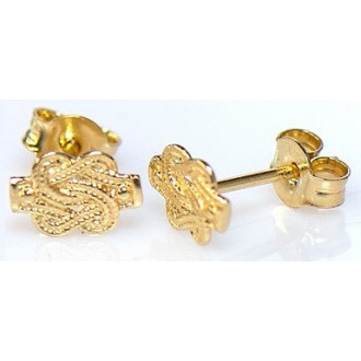 Mattenklopper oorbellen 18 karaats surinaams goud | 18K mattenklopper oorbel | Surinaams goud 18 karaat