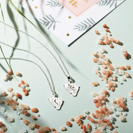 Zilveren hanger voetjes | Goedkope zilveren sieraden