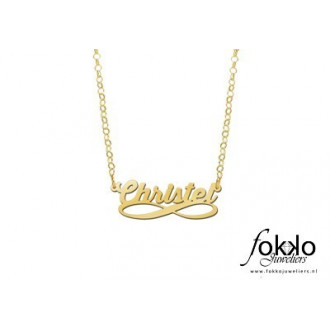 Naamketting kopen | Gouden naam ketting 2