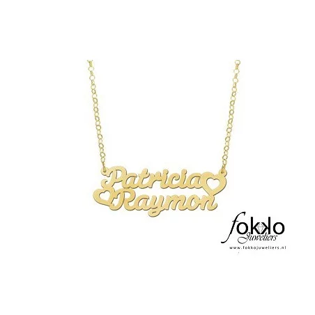 Exclusieve gouden naamketting