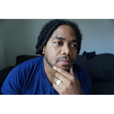 Surinaamse mattenklopper ring | Surinaamse sieraden