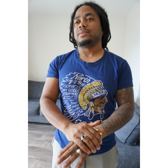 Surinaamse ring met witte steen |Culturele Surinaamse sieraden 2