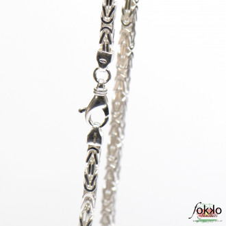 Koningsketting kopen | Koningsketting vierkant | Koningsketting zilver 2