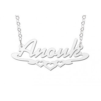 Zilveren naamketting | Naam ketting