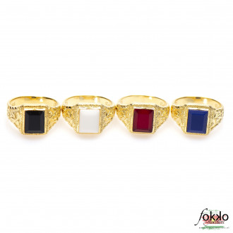 Surinaamse ring zwarte steen | Surinaamse sieraden 2