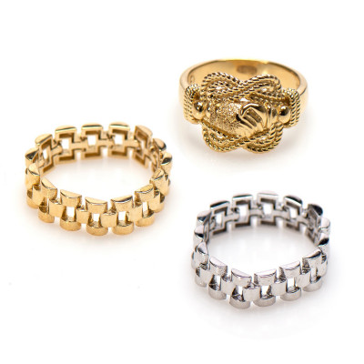 Gouden mattenklopper ring | Gouden Surinaamse ring | Surinaams goud