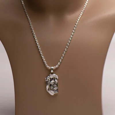 Jesus piece pendant | Jezus hanger zilver | Jezus zilver hanger