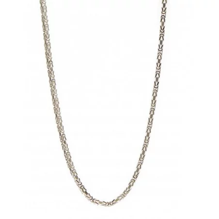 Zilveren koningsketting | Goedkope koningsketting vierkant