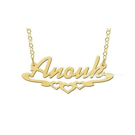 14K gouden naamketting | Goedkope 14 karaats gouden naamketting