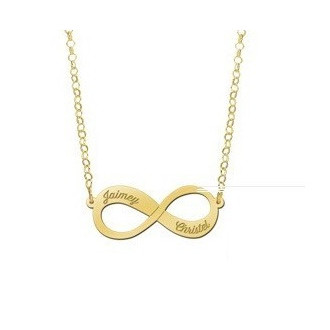 Gouden infinity ketting | Gouden naamketting