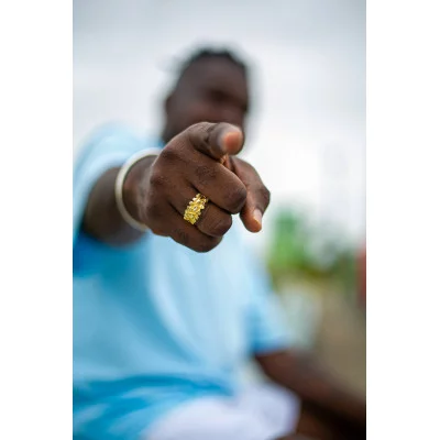 Piet piet ring. Surinaamse sieraden. Surinaamse ring.